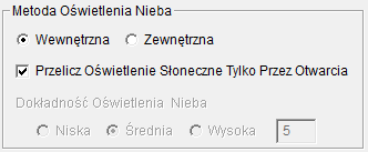 Radiosity - oświetlenie nieba