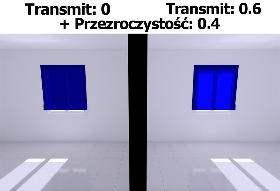 Transmit + przezroczystość