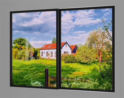 Tło na oknie jasność 0.4